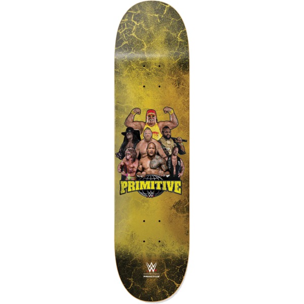 Primitive Skateboarding Mania Gold Skateboard Deck - 8.38" x 31.88"