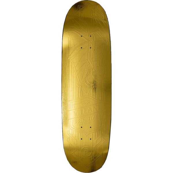 Primitive Skateboarding Franky Villani Bat Gold Skateboard Deck - 9.12" x 32.625"
