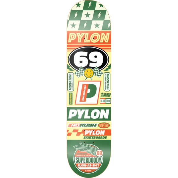 Pylon Skateboards No Rush Skateboard Deck - 8.25" x 32"
