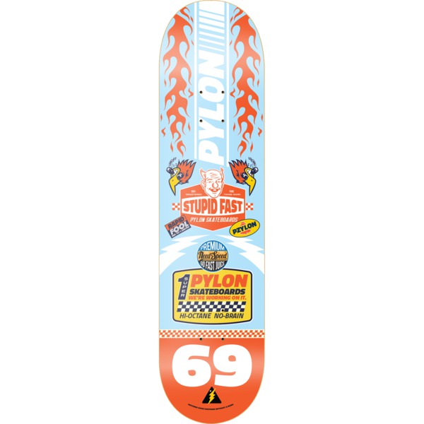 Pylon Skateboards Stupid Fast Skateboard Deck - 8.5" x 32"