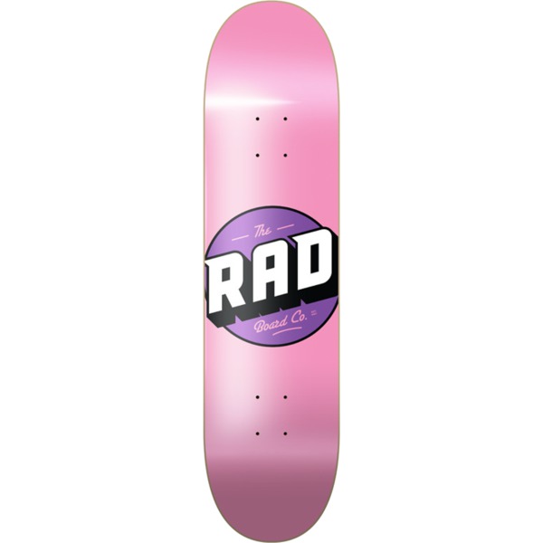 RAD Wheels Solid Pink / Purple Skateboard Deck - 7.75" x 31.875"