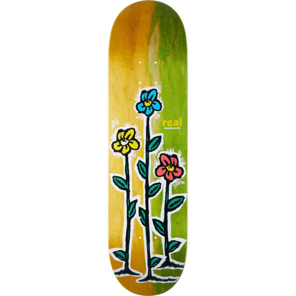 Real Skateboards Tres Flores Skateboard Deck - 8.38" x 31.75"