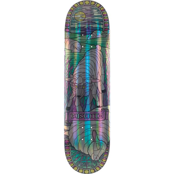 Real Skateboards Dennis Busenitz Holo Cathedral Skateboard Deck - 8.38"