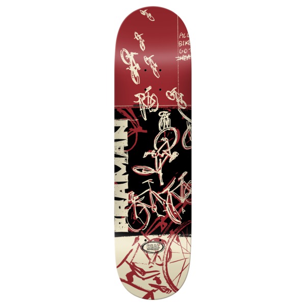 Real Skateboards Patrick Praman Bike Purgatory Skateboard Deck - 8.25" Real Skateboards Patrick Praman Bike Purgatory Skateboard Deck - 8.25"