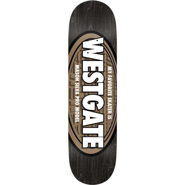 Real Skateboards Mason Silva My Favorite Skater Black Skateboard Deck True Fit - 8.5" x 31.35"