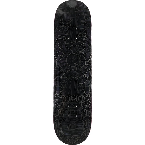 Real Skateboards Mason Silva Black Sunday Cathedral Black Skateboard Deck - 8.25" Real Skateboards Mason Silva Black Sunday Cathedral Black Skateboard Deck - 8.25"
