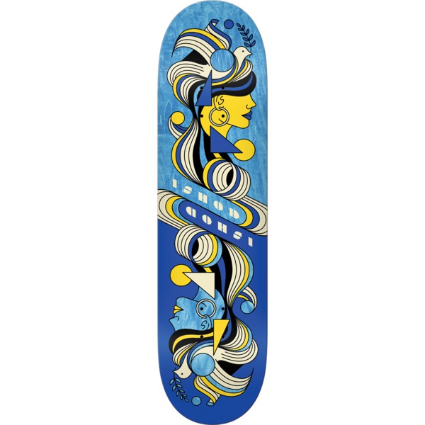 Real Skateboards Ishod Wair Fowls Blue Skateboard Deck Twin Tail - 8" x 31.5"