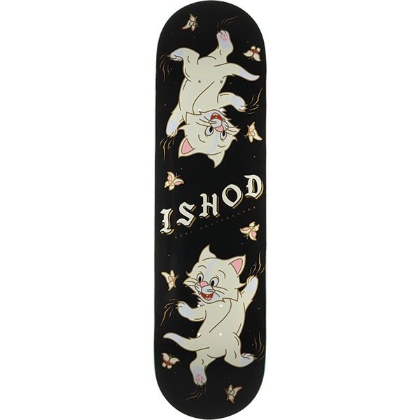 Real Skateboards Ishod Wair Kitten Scratch Black Skateboard Deck Twin Tail - 8.5" Real Skateboards Ishod Wair Kitten Scratch Black Skateboard Deck Twin Tail - 8.5"