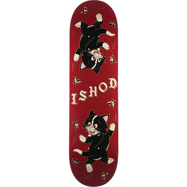 Real Skateboards Ishod Wair Kitten Scratch Burgundy Skateboard Deck Twin Tail - 8.25" Real Skateboards Ishod Wair Kitten Scratch Burgundy Skateboard Deck Twin Tail - 8.25"