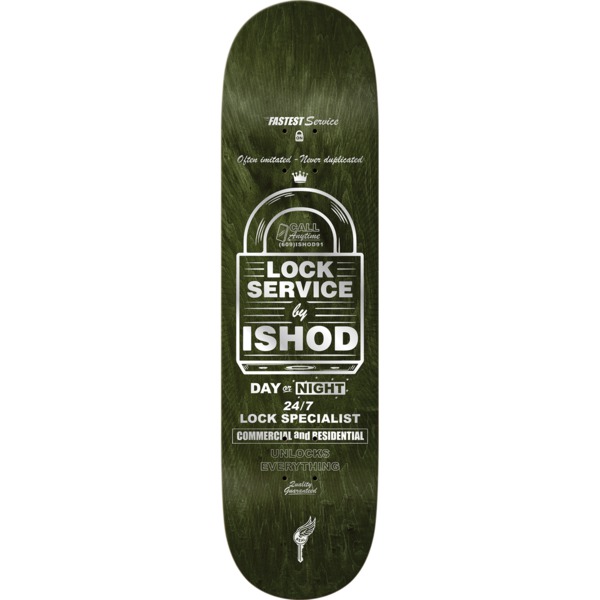 Real Skateboards On Lock Assorted Stains Skateboard Deck - 8.38" x 32.25"