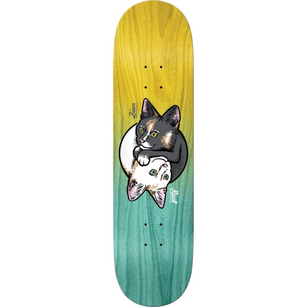 Real Skateboards Zion Wright Yin Yang Kitty Skateboard Deck - 8.25" x 32"