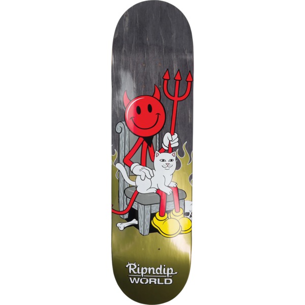 Rip N Dip World Industries Devilman Nerm Assorted Stains Skateboard Deck - 8.5" x 31.75"