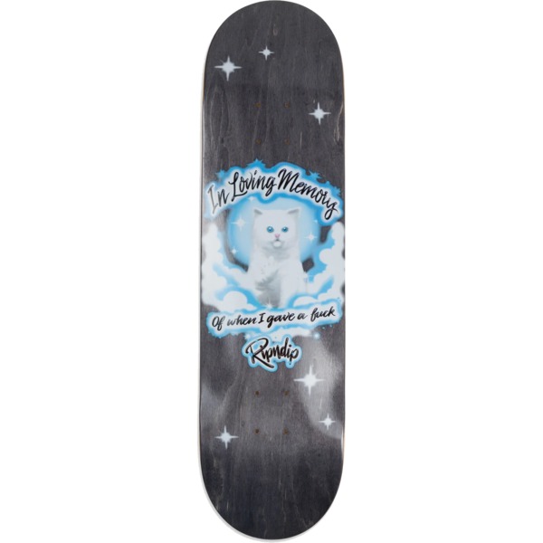 Rip N Dip In Loving Memory Black Skateboard Deck - 8.25" x 31.75"