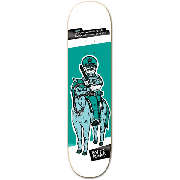 Roger Skateboards Police Horse Skateboard Deck - 8" x 31.5"