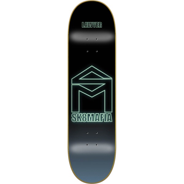 Sk8Mafia Skateboards Stephen Lawyer House Logo Neon Skateboard Deck - 8.1" x 31.6"