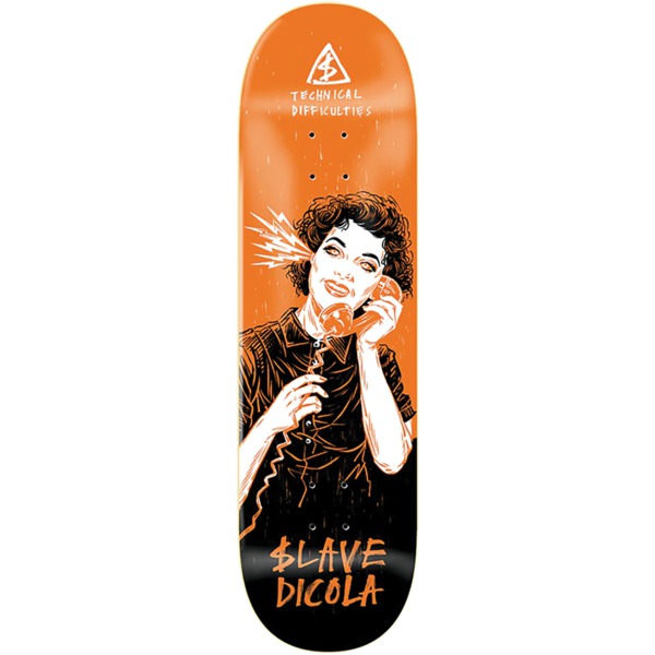 Slave Skateboards Danny Dicola Technical Difficulties Skateboard Deck - 8.75" x 32.25"