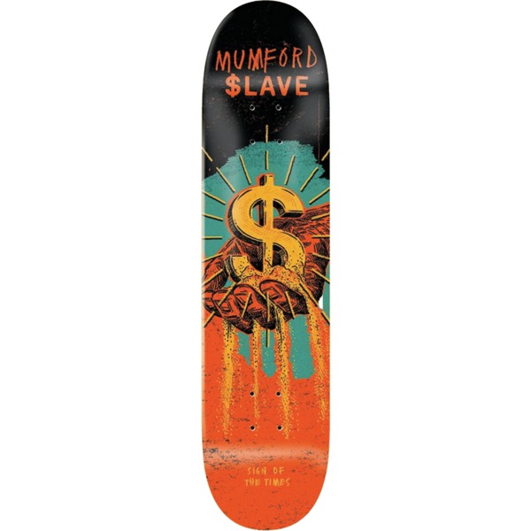 Slave Skateboards Matt Mumford Sign Of The Times Skateboard Deck - 8.25" x 31.8"