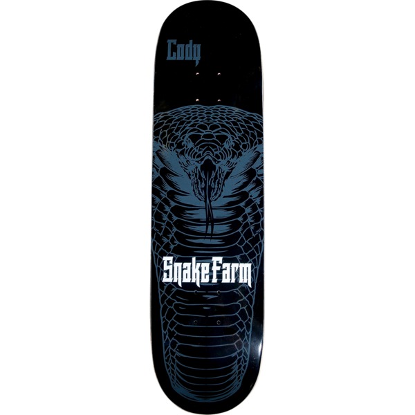 Snake Farm Skateboards Cody McEntire Black Snake Moan Skateboard Deck - 8" x 32"