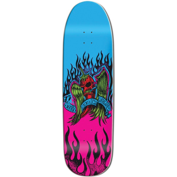 Santa Monica Airlines Skateboards El Zep Flying Chili Pepper Natural Old School Skateboard Deck - 10" x 34.75"