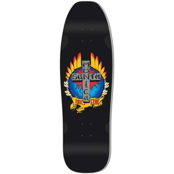 Santa Monica Airlines Stigmata Black Old School Skateboard Deck - 9.5" x 31"