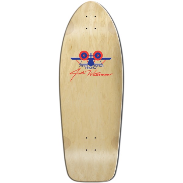 Santa Monica Airlines Skateboards Jack Waterman Natural Old School Skateboard Deck - 11" x 31.5"