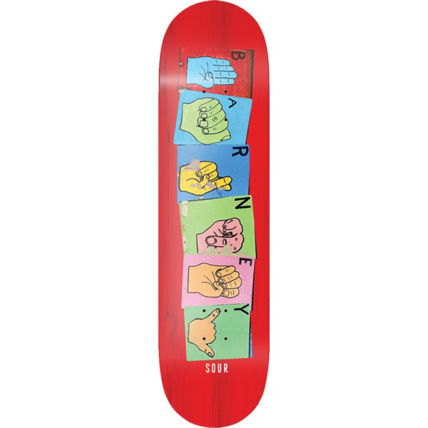 Sour Solution Skateboards Barney Page Sign Skateboard Deck - 8.25" x 31.4"