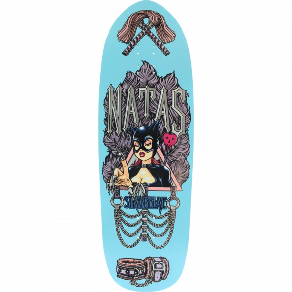 StrangeLove Skateboards Natas Kaupas x Sean Cliver Blue Old School Skateboard Deck - 10" x 32.75"