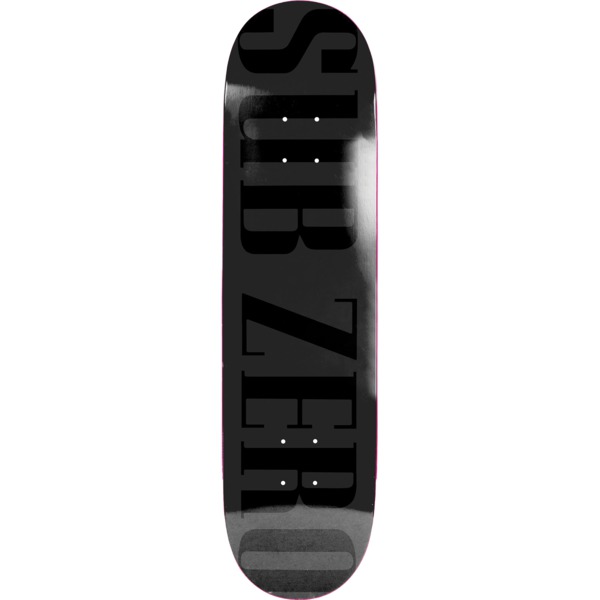 Sub Zero Skateboards Real Life Black Skateboard Deck - 8.5"