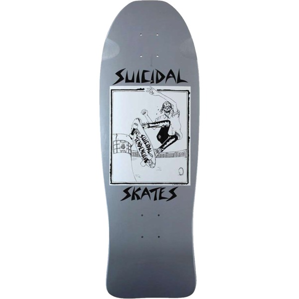 Suicidal Skates Pool Skater 80's Grey / Blue Old School Skateboard Deck - 10.1" x 30.3" Suicidal Skates Pool Skater 80's Grey / Blue Old School Skateboard Deck - 10.1" x 30.3"