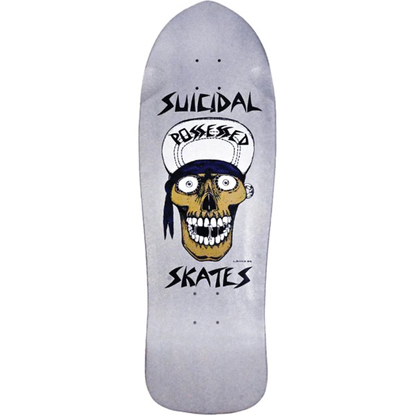 Suicidal Skates Punk Skull 80's Silver Flake Old School Skateboard Deck - 10.21" x 30.82" Suicidal Skates Punk Skull 80's Silver Flake Old School Skateboard Deck - 10.21" x 30.82"