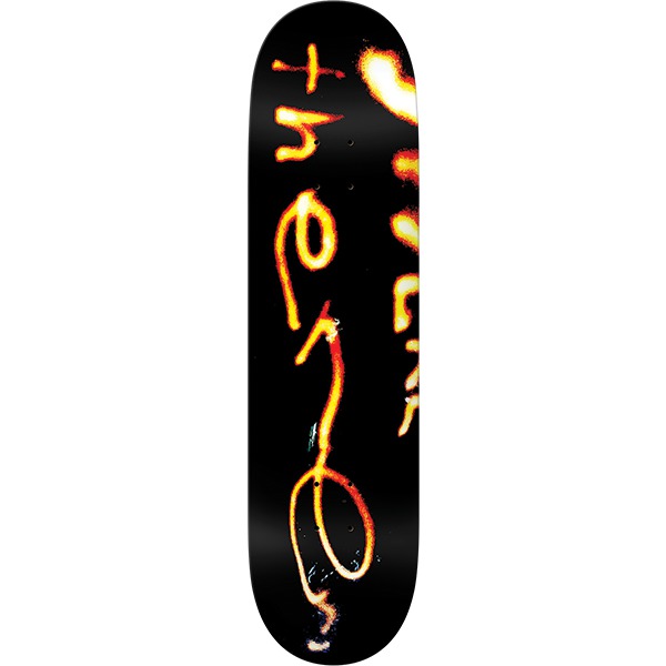 There Skateboards Burning Black Skateboard Deck - 8.25" There Skateboards Burning Black Skateboard Deck - 8.25"
