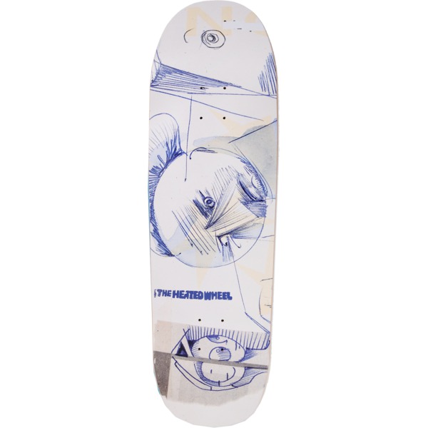 The Heated Wheel Skateboards Gary's Right Skateboard Deck Slick - 9.25" x 32"