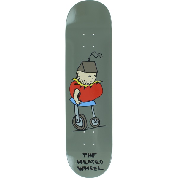 The Heated Wheel Skateboards People Mover Charcoal Skateboard Deck - 8" x 32"