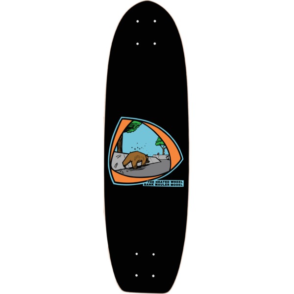 The Heated Wheel Skateboards Polarizer Bank Mauler Cruiser Skateboard Deck - 8.25" x 28"