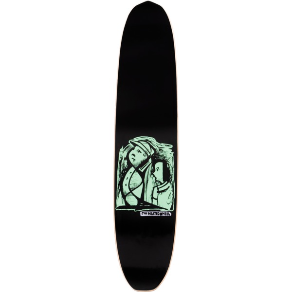 The Heated Wheel Skateboards Polarizer Frontier Black / Mint Cruiser Skateboard Deck - 6" x 27.5"