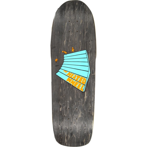 The Heated Wheel Skateboards Slam Time Teal Skateboard Deck - 9.6" x 31.5"