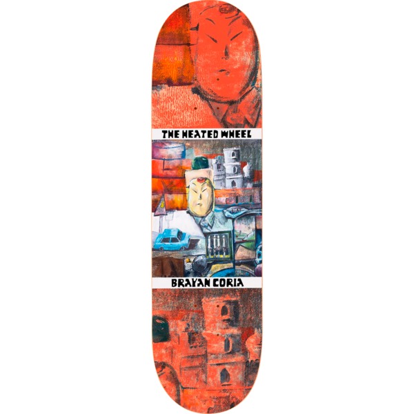 The Heated Wheel Skateboards Brayan Coria Pro Model Skateboard Deck - 8.25" x 32"