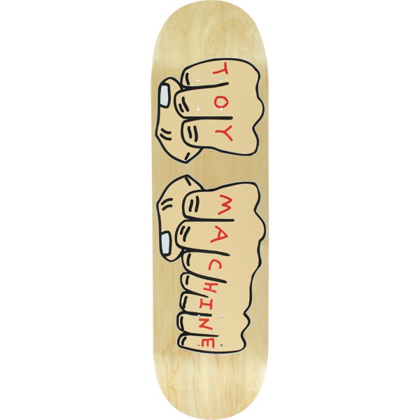 Toy Machine Skateboards Fists Natural Skateboard Deck - 8.5" x 32.38"