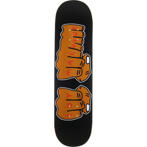 Toy Machine Skateboards Fists New Black Skateboard Deck - 8.25" x 32"