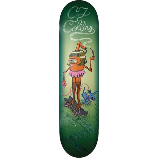 Toy Machine Skateboards CJ Collins Sect Girl Skateboard Deck - 8.5" x 32"