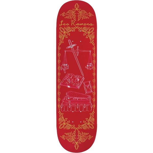 Toy Machine Skateboards Leo Romero Death Banner Skateboard Deck - 8.5"