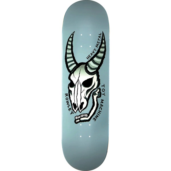 Toy Machine Skateboards Geoff Rowley Heavy Metal Silver Skateboard Deck - 8.75" x 31.88"