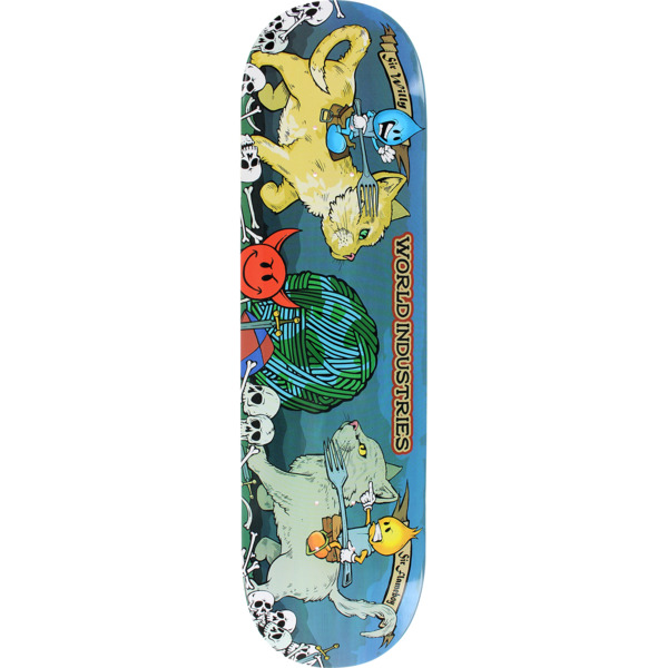 World Industries Skateboards Cats Jousting Skateboard Deck - 8.25" x 33"