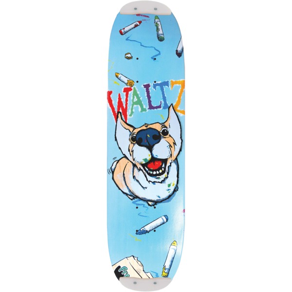 Waltz The Freestyle Company Crayon Corgi Natural Skateboard Deck with Skid Plates