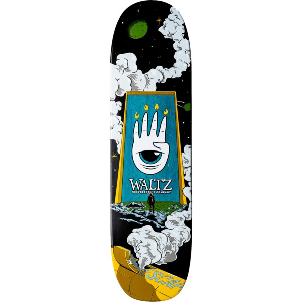 Waltz The Freestyle Company Escape Freestyle Blue Stain Skateboard Deck - 7.4" x 28.075"
