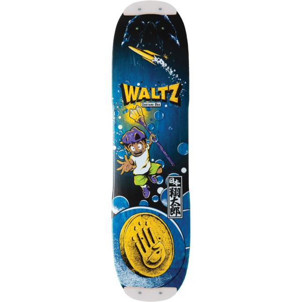 Waltz The Freestyle Company Shotaro Oba Pro Blue Skateboard Deck with Skid Plates