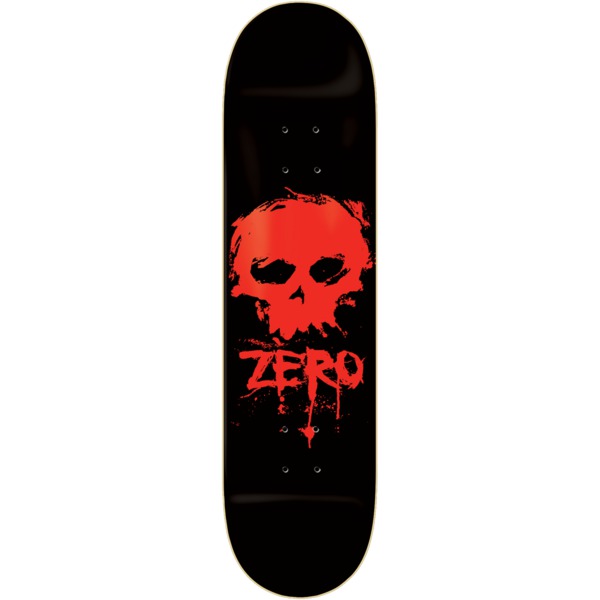 Zero Skateboards Blood Skull Black / Red Skateboard Deck - 8.25" x 31.5"