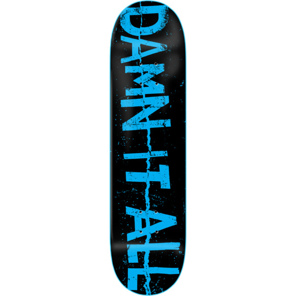Zero Skateboards Damn It All Zine Black / Blue Skateboard Deck 8.25 x 31.9 Warehouse Skateboards