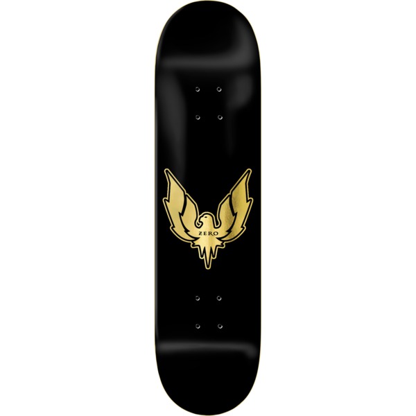Zero Skateboards Firebird Black / Gold Foil Skateboard Deck - 8.25" x 31.9"