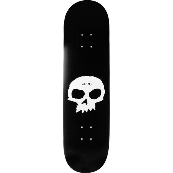 Zero Skateboards Single Skull Skateboard Deck - 8.25" x 31.9"